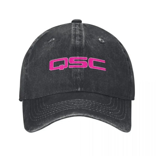 Summer QSC Pink White Subwoofer Baseball Caps