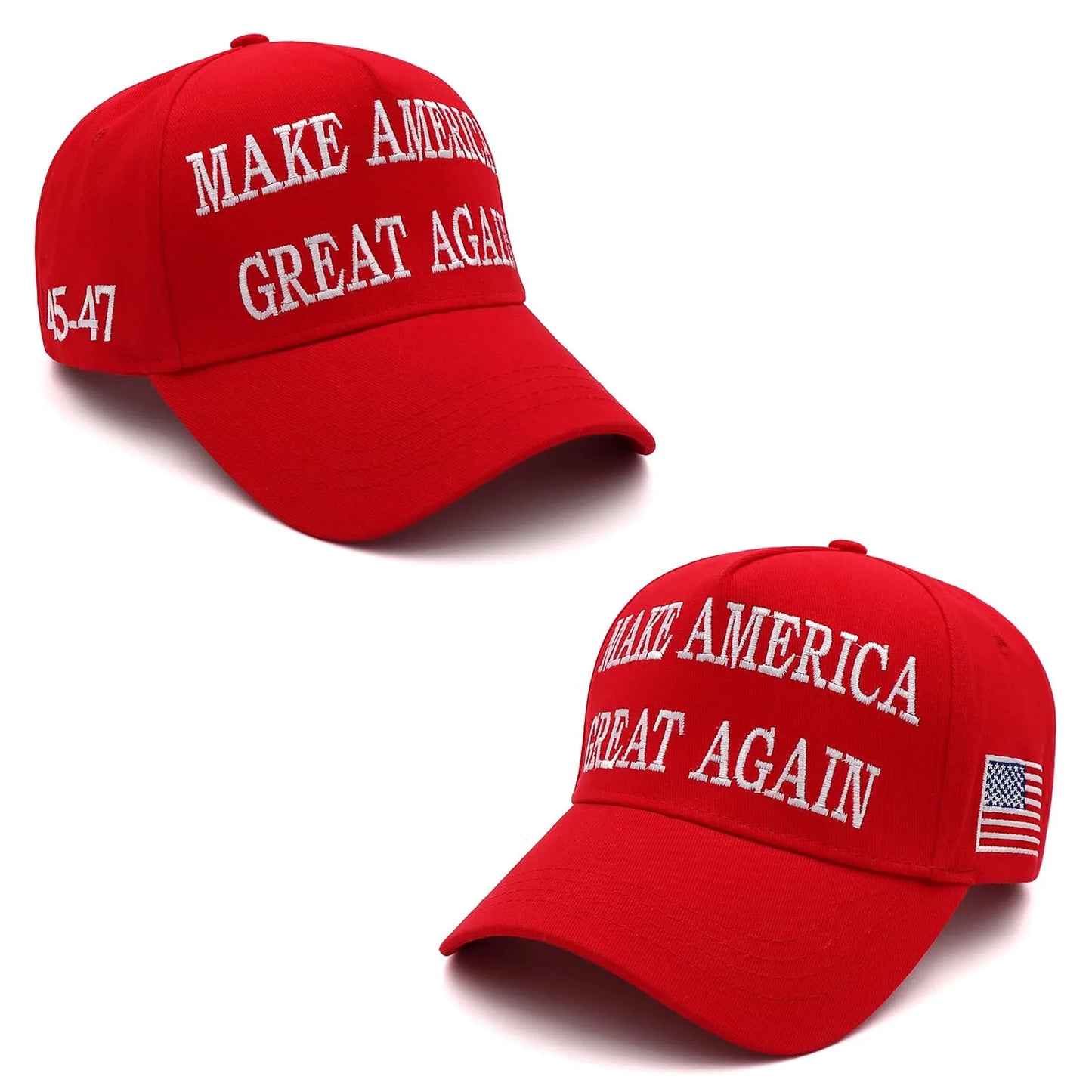 Adjustable Embroidered American Flag Baseball Cap For Men Women