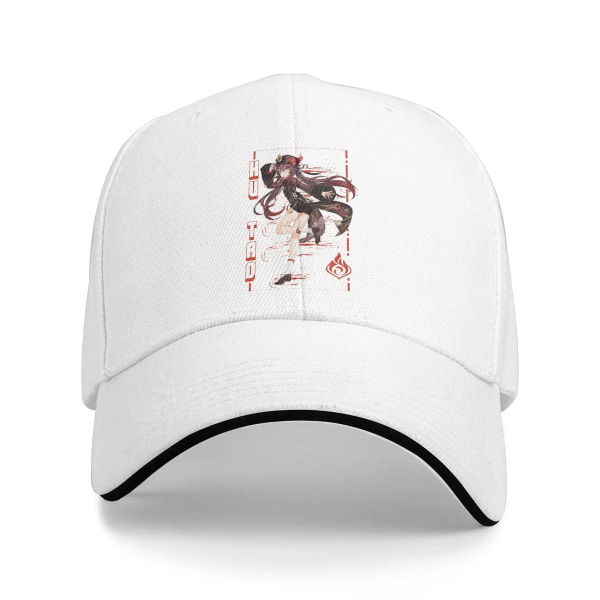 Genshin Impact Hu Tao Baseball Caps Casual Spirit Ghost Art