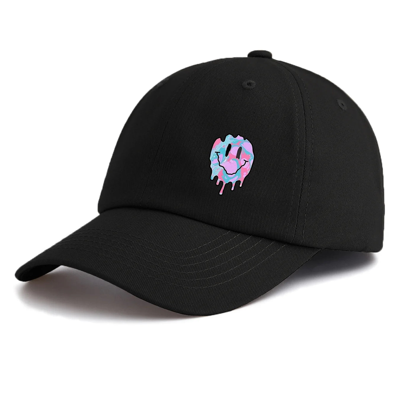 Smiling Face Print Baseball Cap For Adults