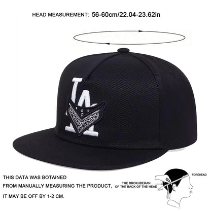 Unisex Los Angeles Embroidery Hip-hop Hats Snapback Caps