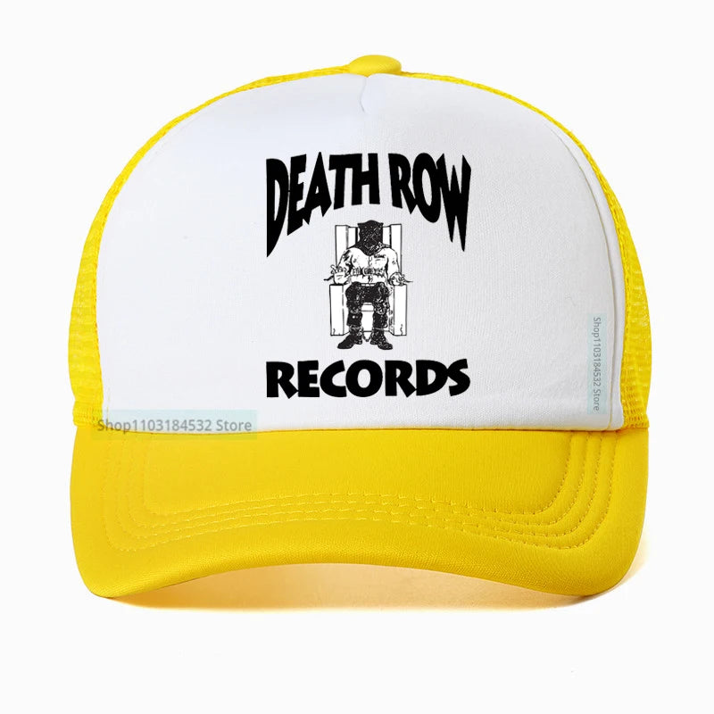 Funny Golf Hat Death Row Records White Baseball Cap