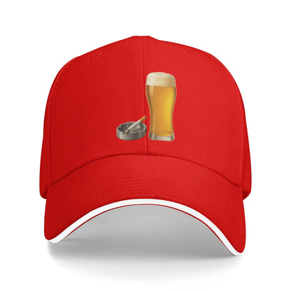 Funny Beer Cigarette Baseball Cap