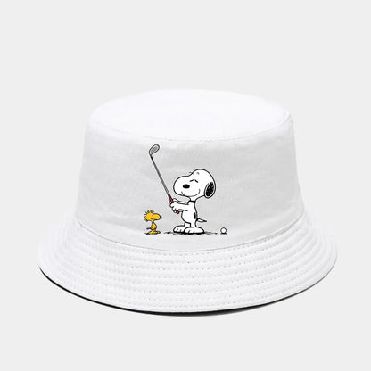 Snoopy Printed Bucket Hat Breathable Sun Hat