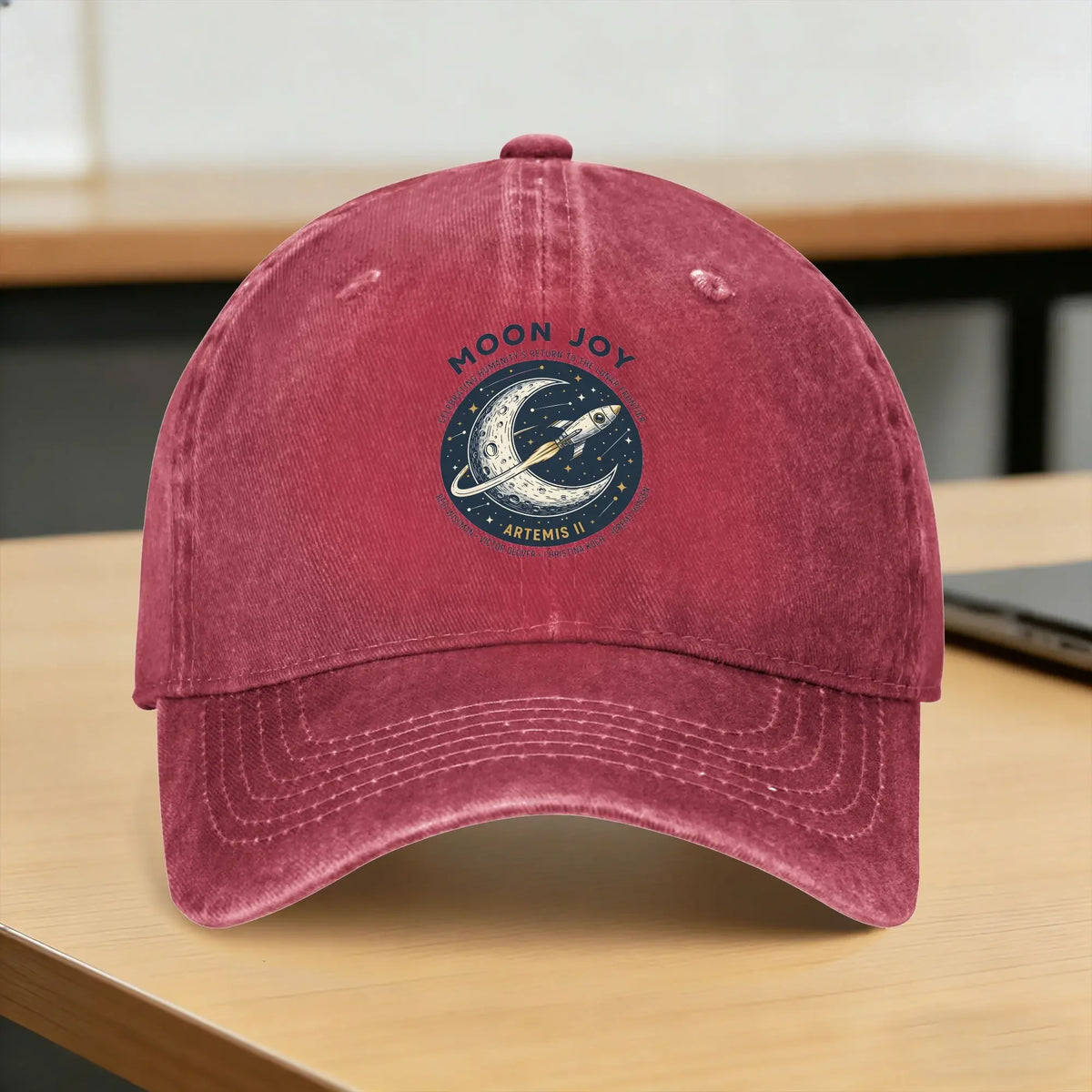 Copy Moon Joy Artemis II Casual Baseball Cap