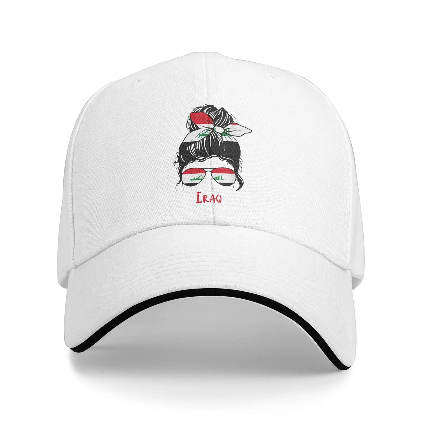 Men's Women's Iraqi Girl Iraq Girl Iraq Woman Flag Baseball Cap