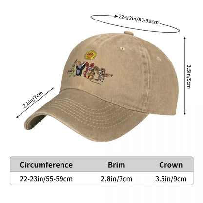 The Little Mole Multicolor Hat Peaked Baseball Hat