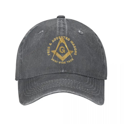 Washed Cotton Masons Masonic Freemason Baseball Caps Homme