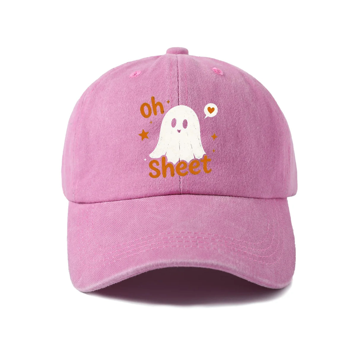 Funny Oh Sheet Ghost Graphic Baseball Cap