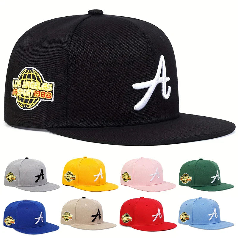 Unisex Gothic Letter Embroidery Hip-hop Hats