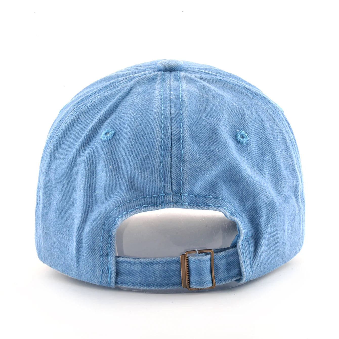 Vintage Denim Baseball Cap With Embroidery Shark Patch Men