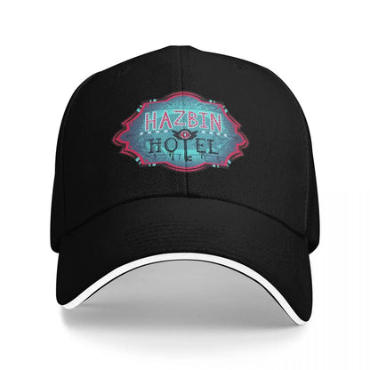 Unisex Baseball Hats Hazbines Hoteles Alastor Vox Printed Streetwear Baseball Caps
