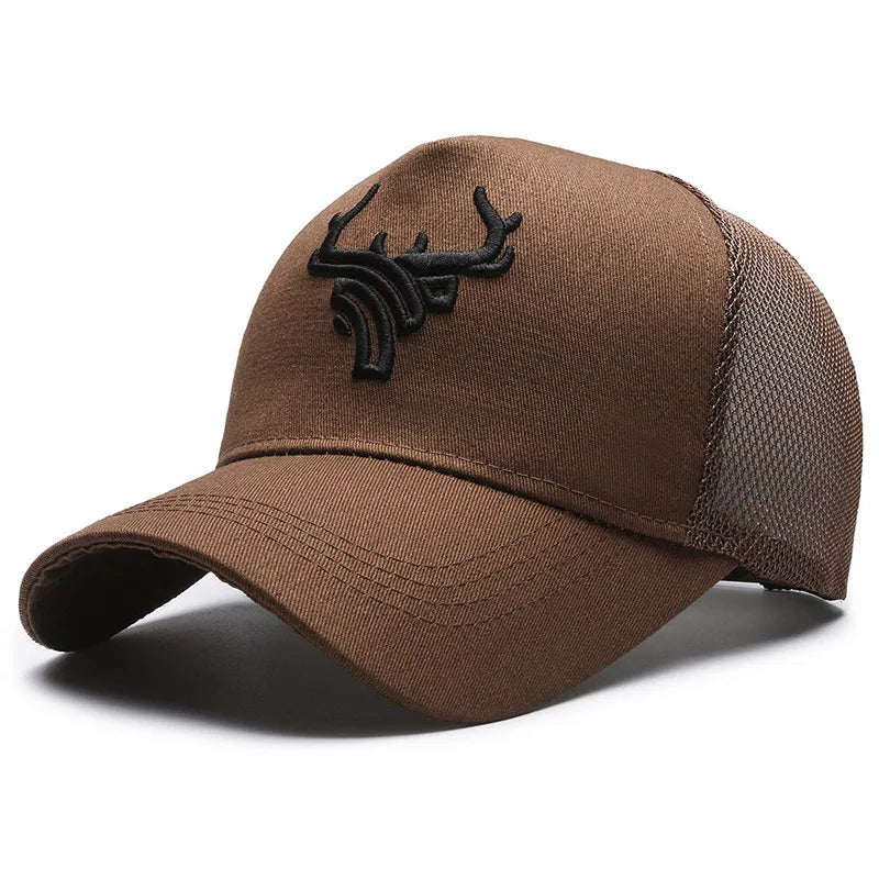 Unisex Animal Antlers Embroidery Baseball Caps