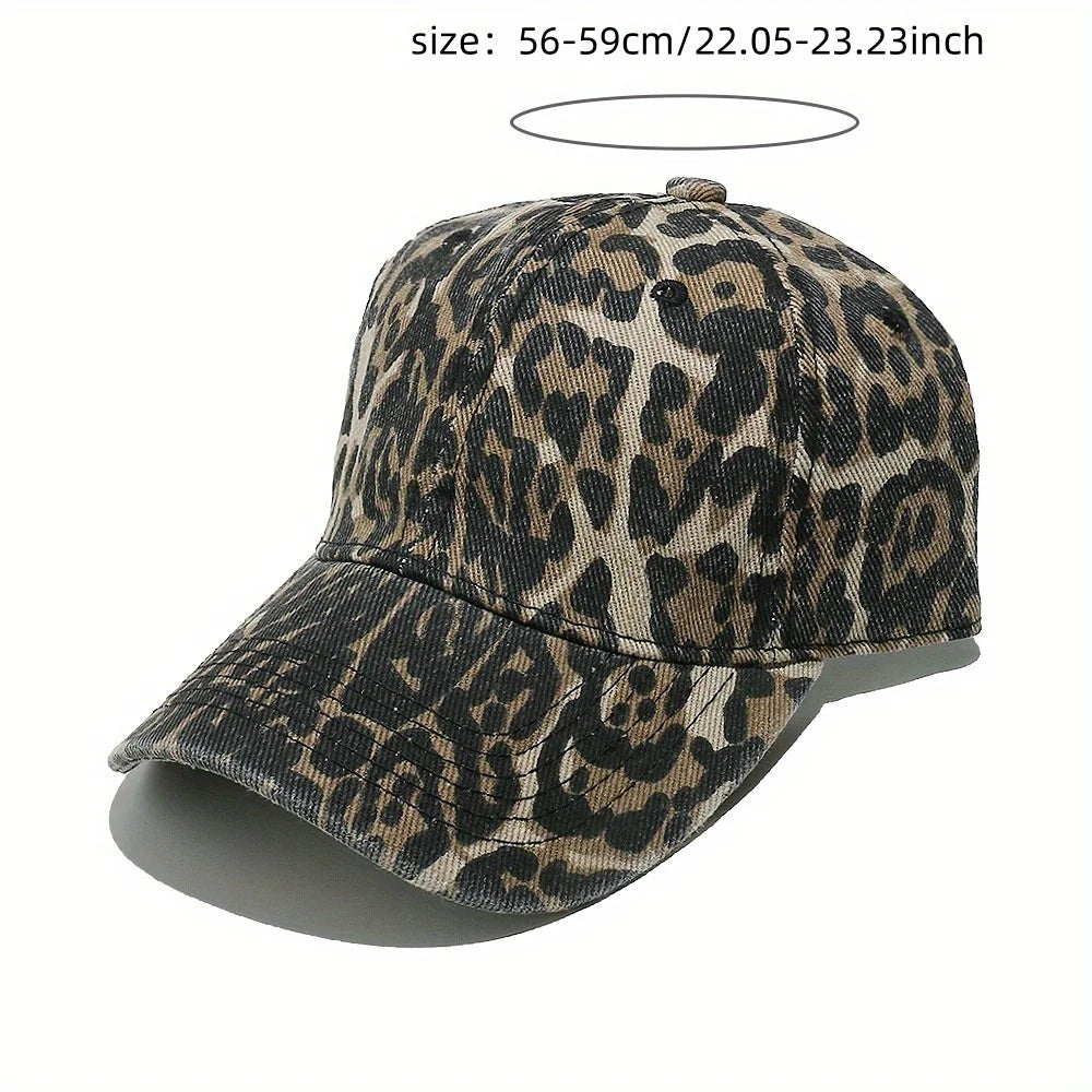 Leopard Print Women's Baseball Cap