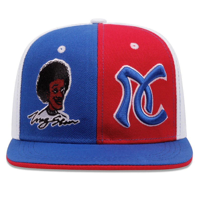 Fashion Unisex Vintage Embroidery Hat Baseball Hat Straight Buckle Snapback Cap