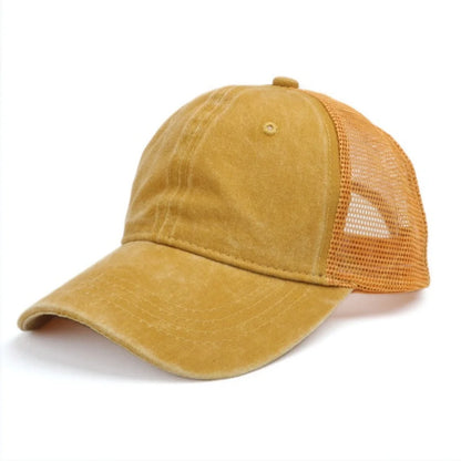Washed Baseball Cap Outdoor Mesh Cap Sports Fashion