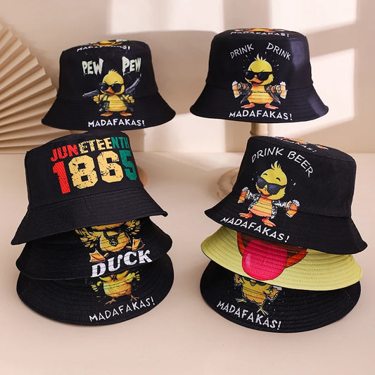 Trendy And Fashionable Printed Double-Sided Fisherman Hat
