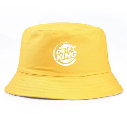Bucket Hat Summer Fisherman Fishing Hat Summer Caps Drift King Printed Outdoor Cotton Sun Protection Cap