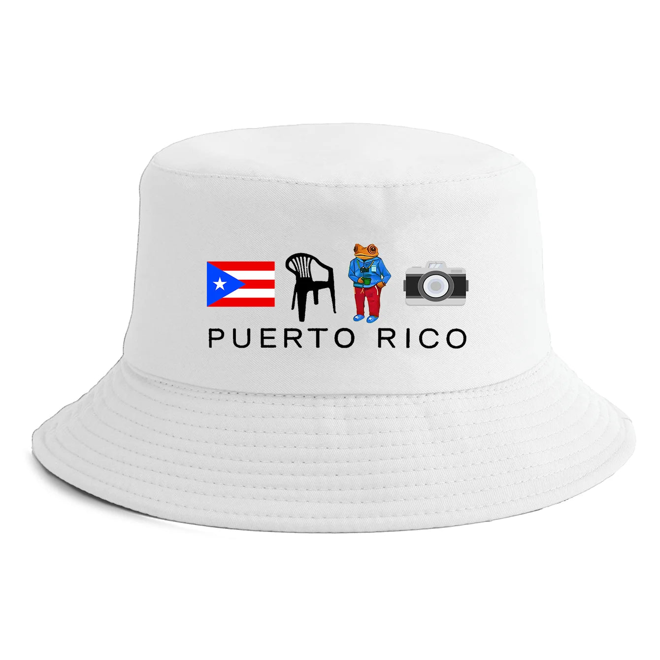 Reversible Puerto Rico Print Bucket Hat