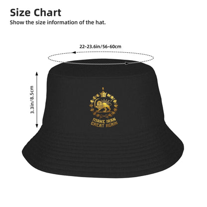 Make Iran Great Again Lion And Sun Bucket Hat