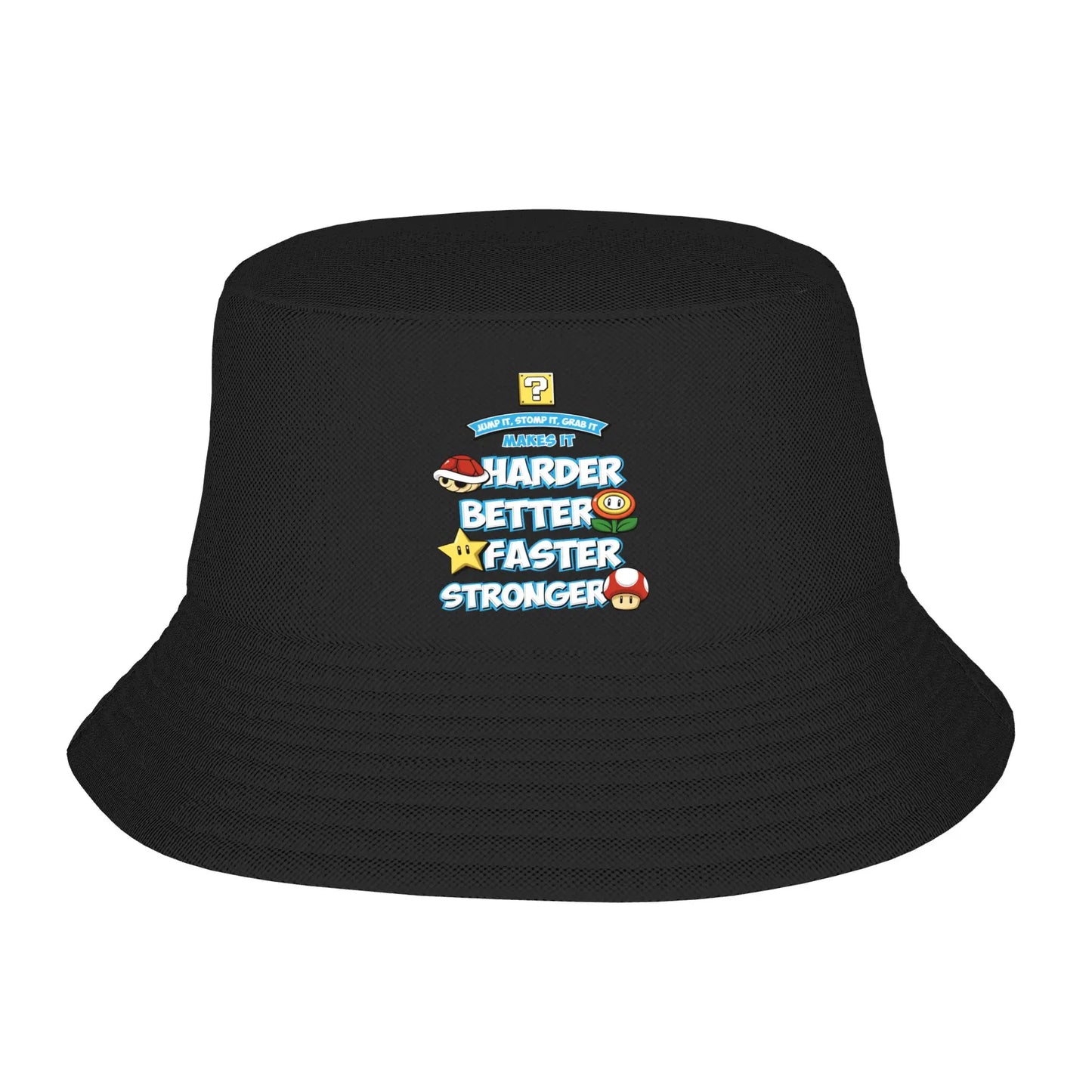 Street Super Marios Splattery Bucket Hat Unisex Packable Outdoor