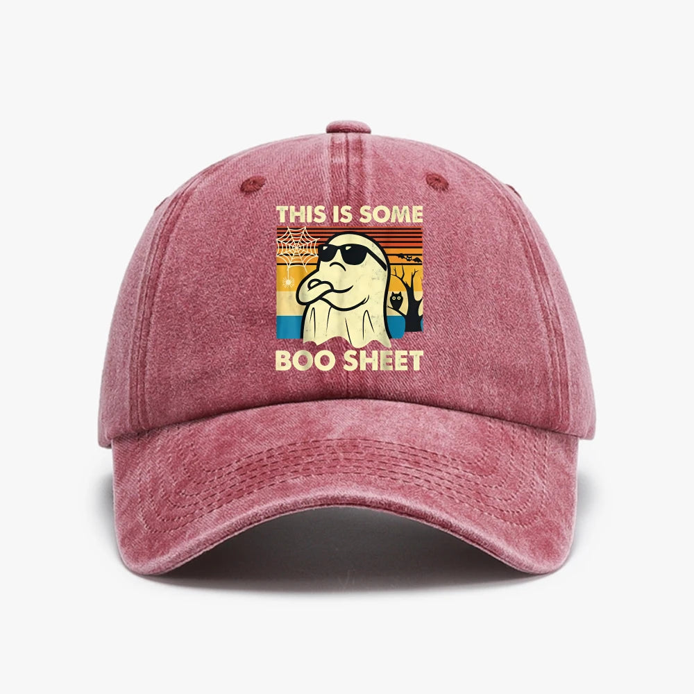 This Is Some Boo Sheet Ghost Vintage Graphic Baseball Cap