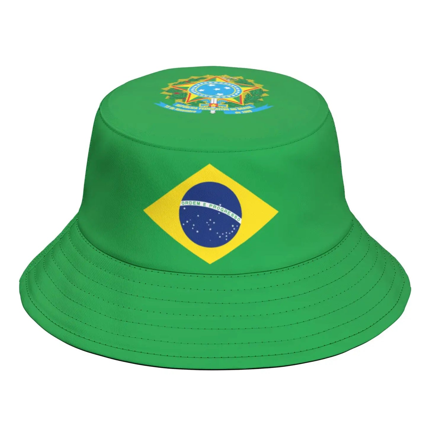 Brazil Free Custom Name Number Logo Bucket Cap