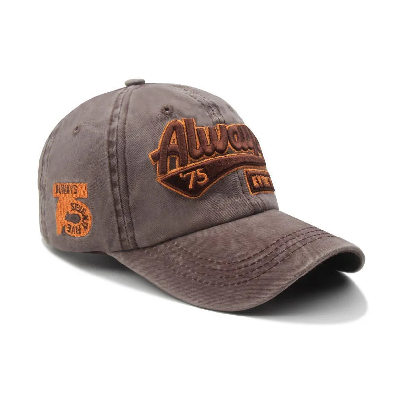 1pc Embroidered Baseball Cap with Fashionable Letter for Men and Women