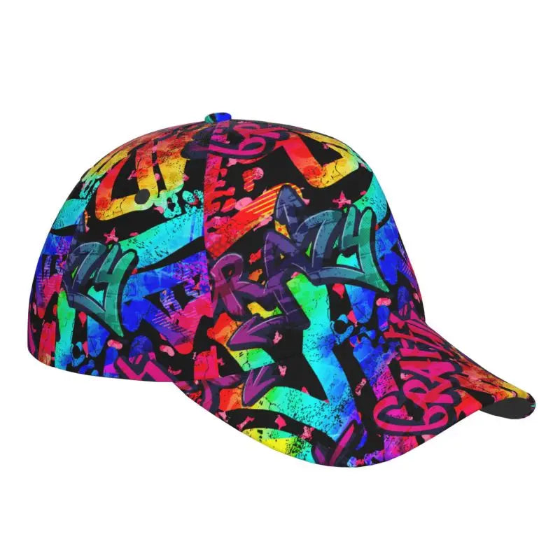 Custom Graffiti Art Print Baseball Cap Graffiti Doodle Sport Sun Caps For Men Women