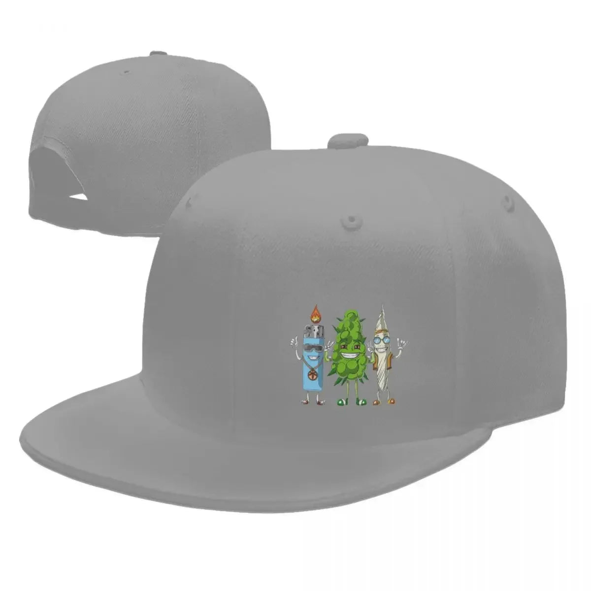 Weed Bud Joint Lighter Baseball Caps Snapback Men