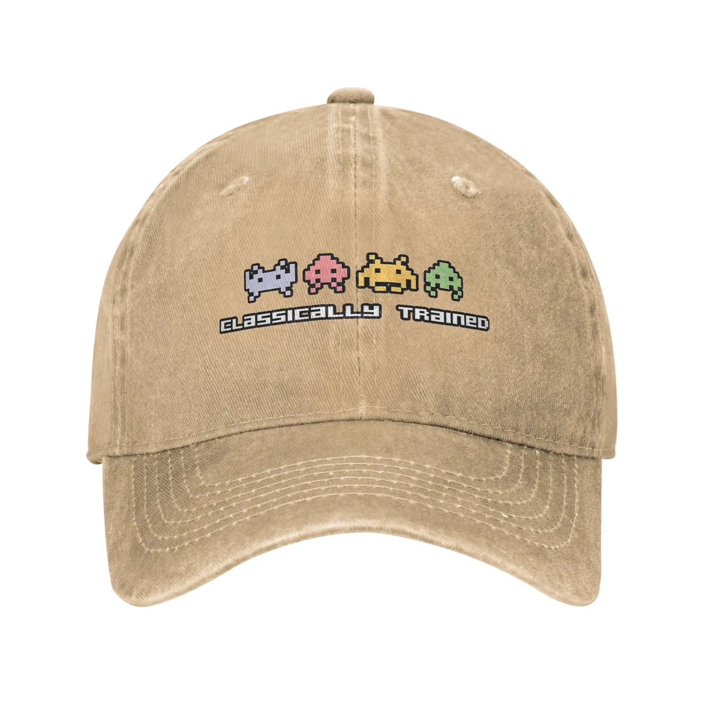 Classically Trained Space Invaders Baseball Caps