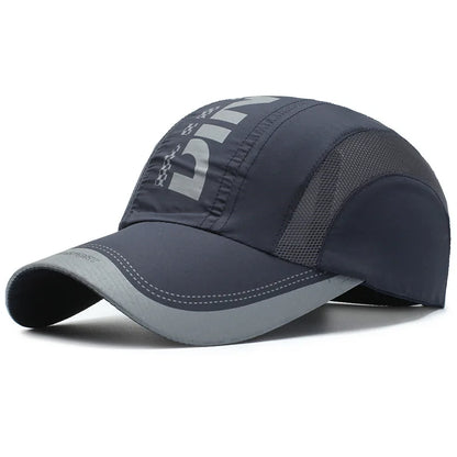 Summer Men Baseball Cap Sport Running Quick Drying Hat Man Women