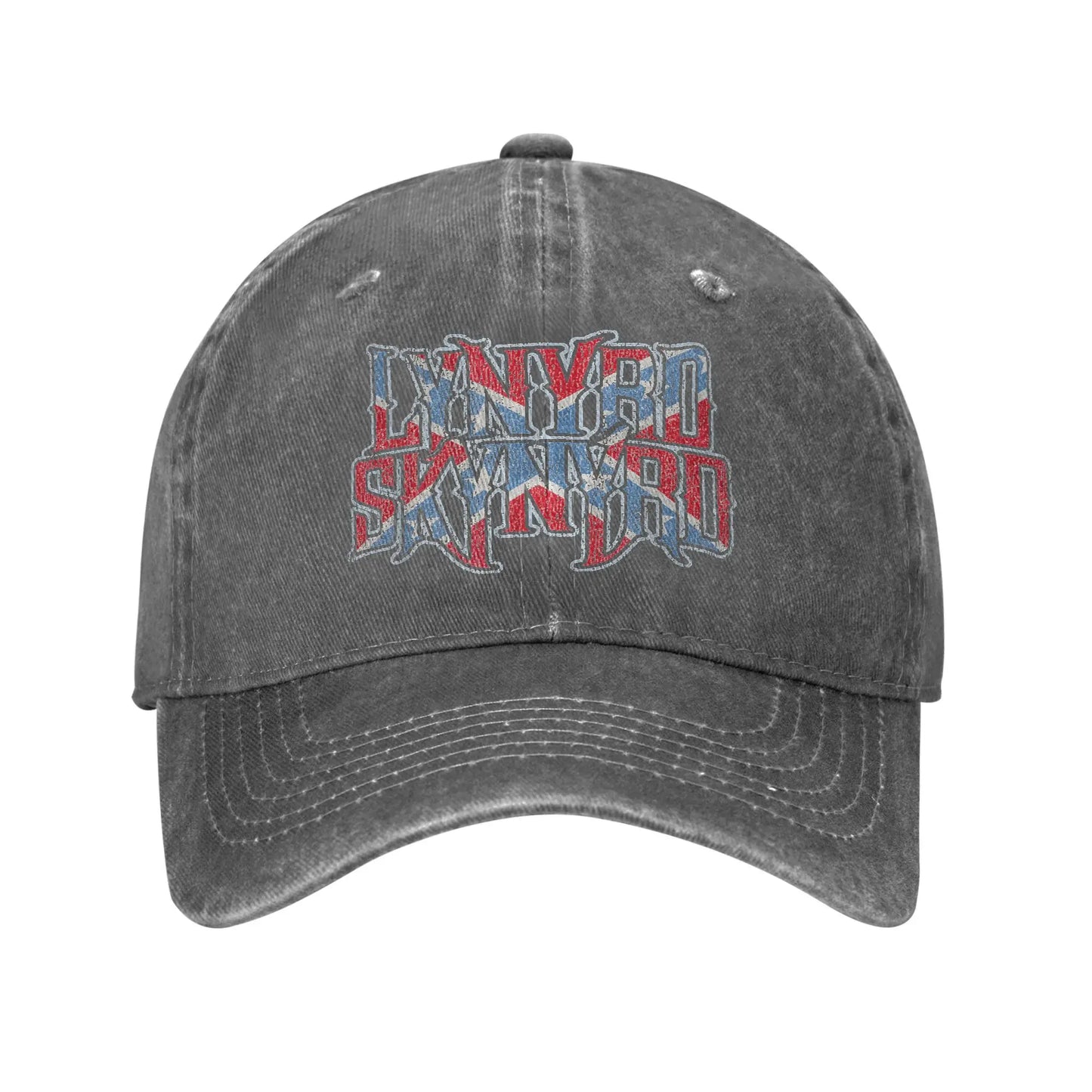 Lynyrded Rock Biker Skynyrded Logo Baseball Caps