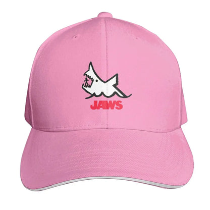 Jaws 50th Anniversary Logo Movie Cap Fashion Casual Baseball Caps