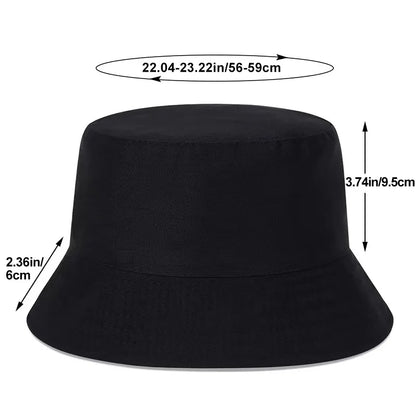 Unisex Letter Embroidery Printing Personality Bucket Hats Fishermen Caps