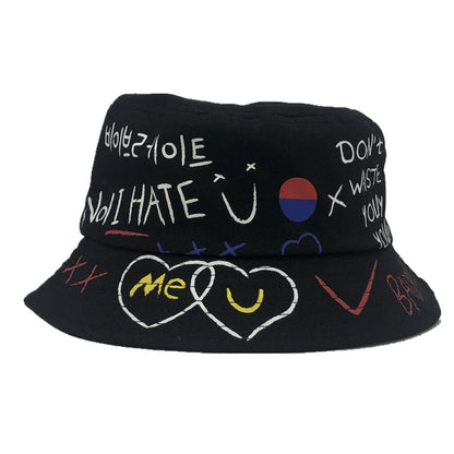 Summer Unisex Bucket Hat Outdoor Harajuku Style Hip Hop Bucket Hat