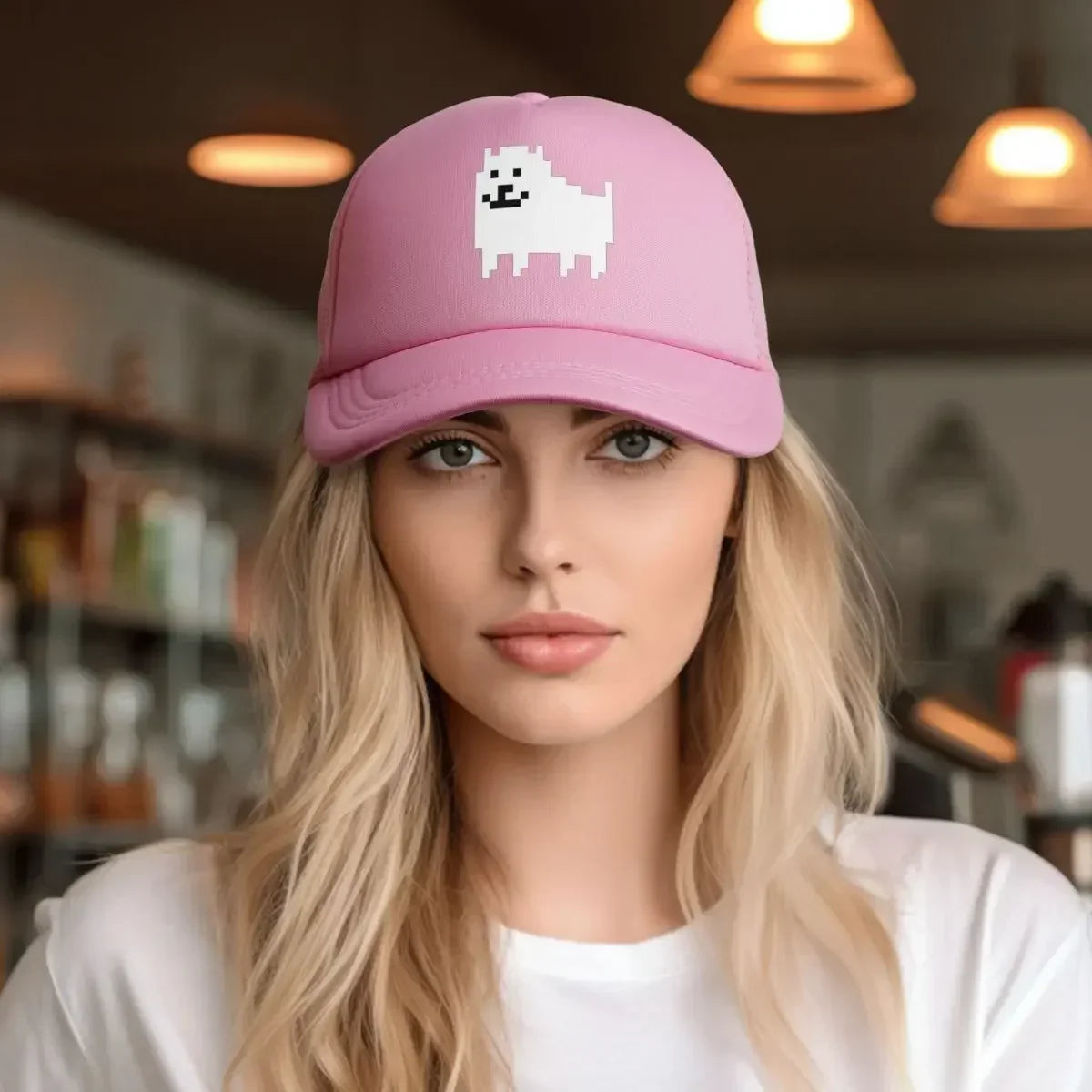 Undertale Annoying Dog Mesh Baseball Caps