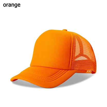 Unisex Plain Baseball Cap Fashion Adjustable Trucker Baseball Cap Men Women