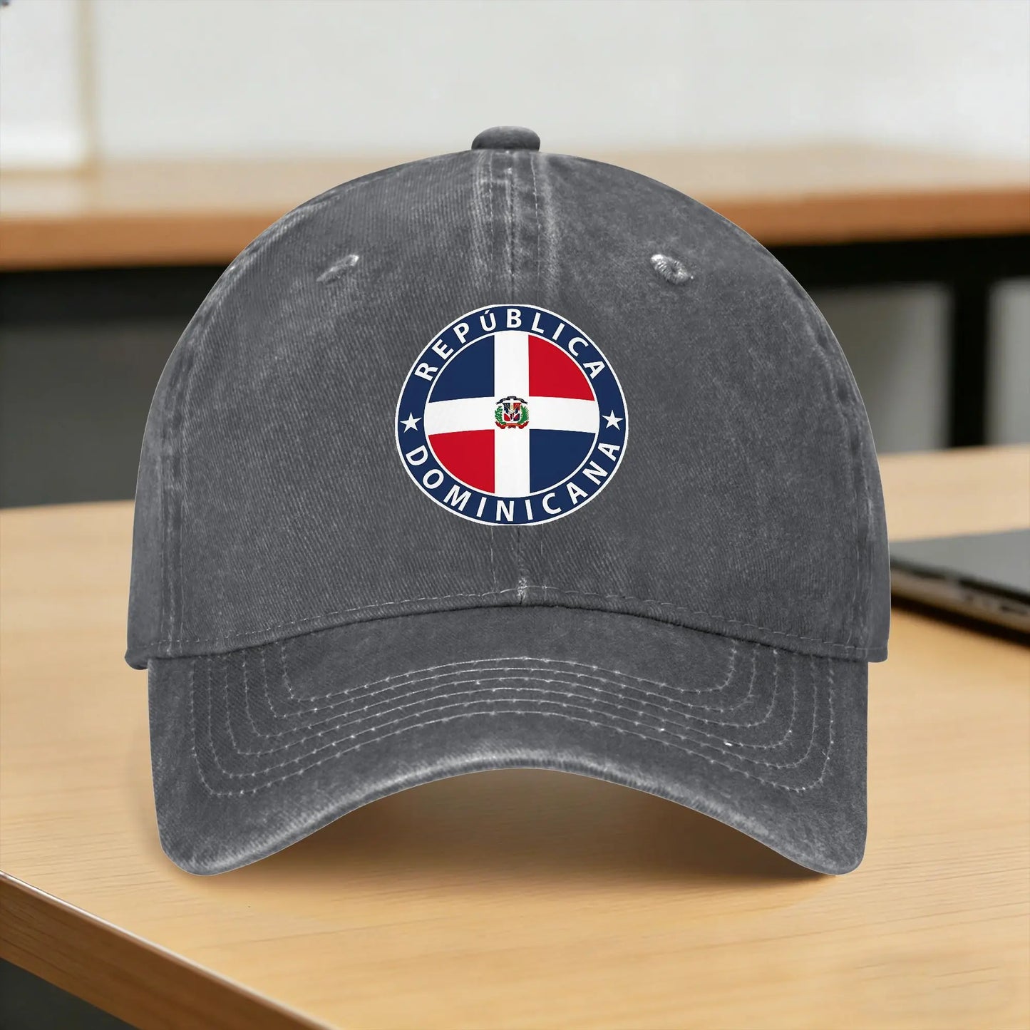 Dominican Republic República Flag Flag Coat Of Arms Baseball Cap