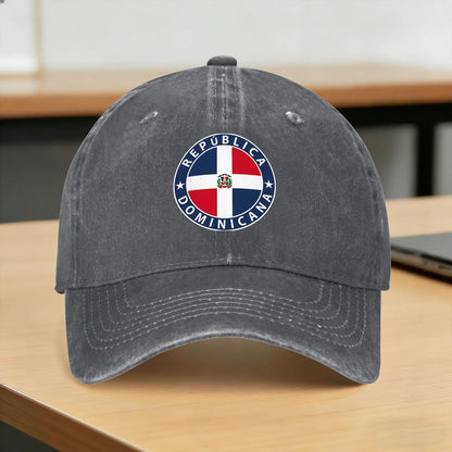 Dominican Republic República Flag Flag Coat Of Arms Baseball Cap