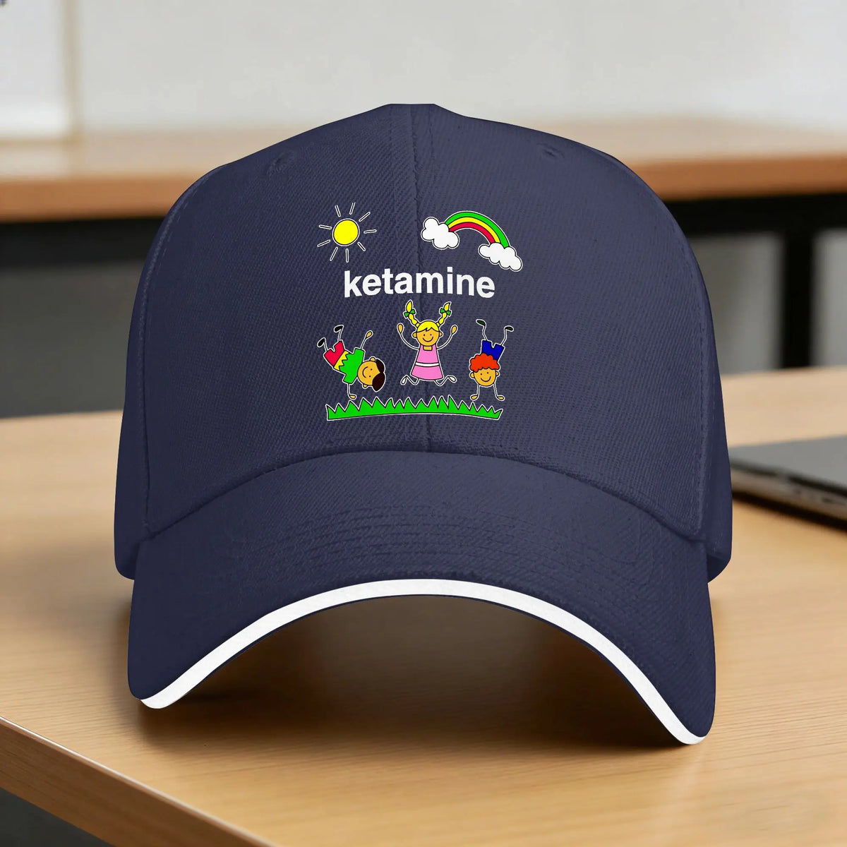 Baseball Cap Rainbow Ketamine Horses