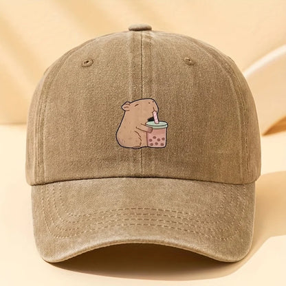 Cute Printed Baseball Cap With Fashionable Suitable For Men And Women