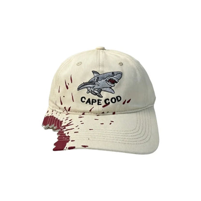 Shark Bite Embroidered Baseball Cap