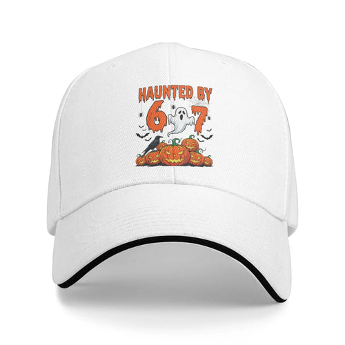 Haunted By 67 Halloween Meme Baseball Cap