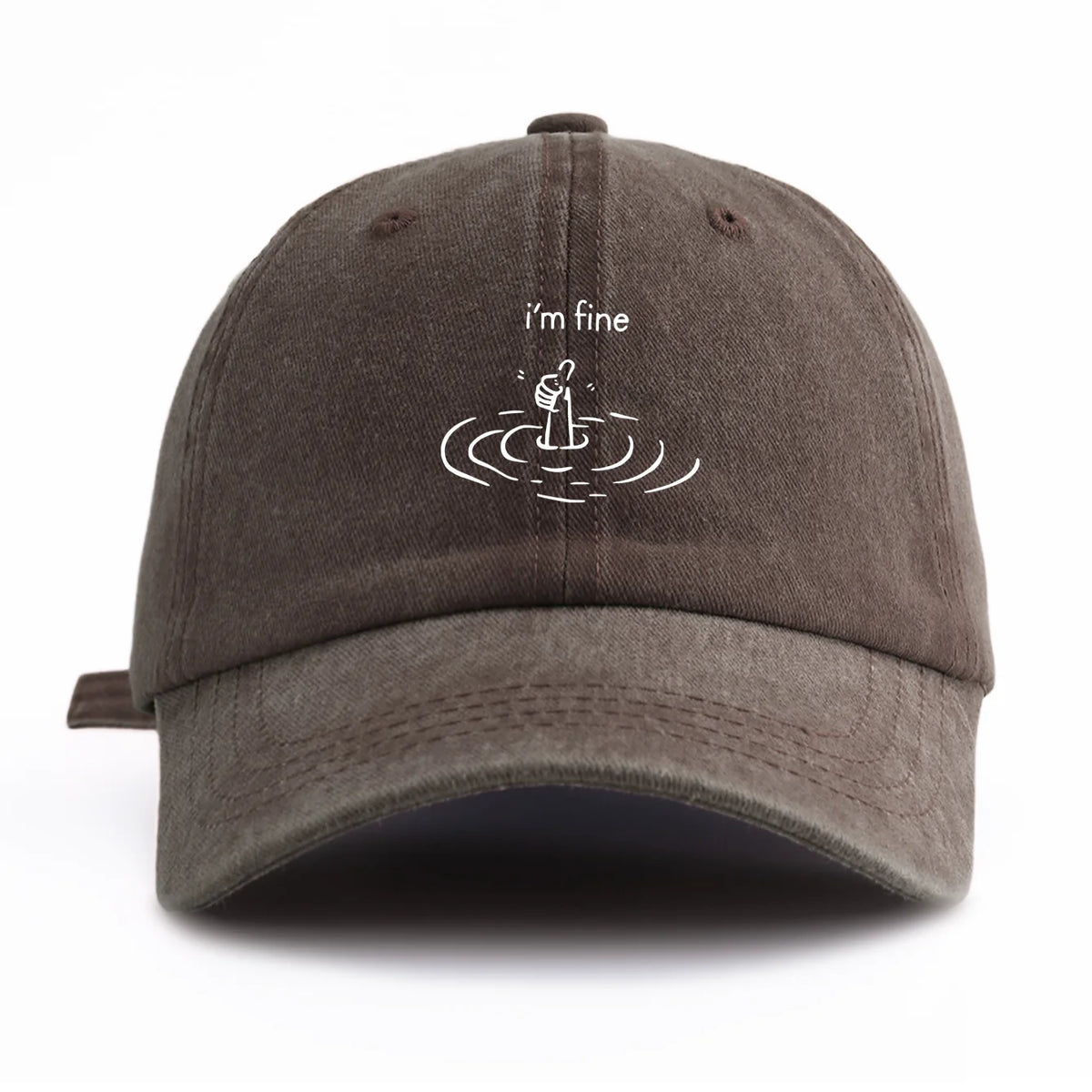 I'm Fine Sinking Hand Baseball Cap