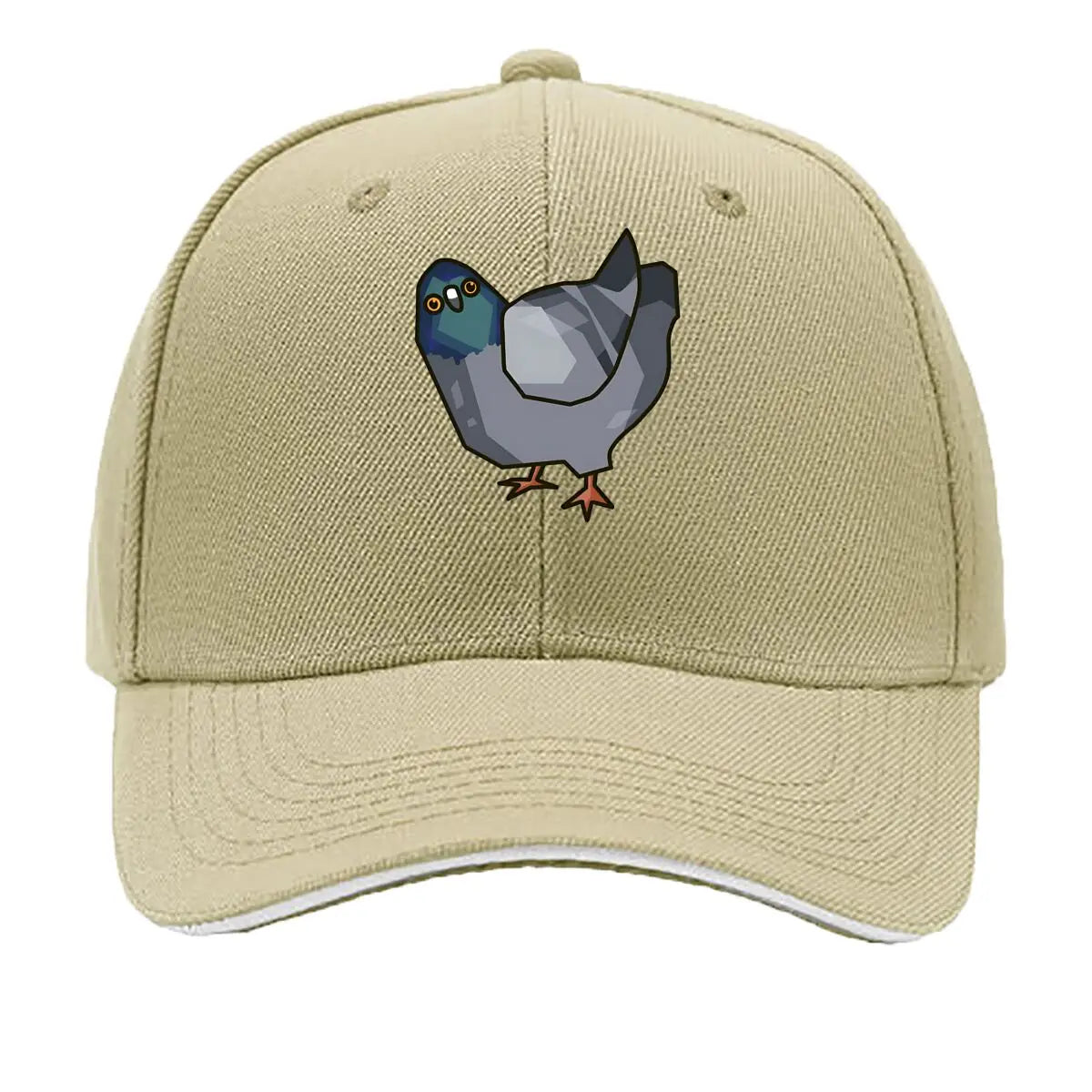Low Poly Pigeon Quirky Character Baseball Cap