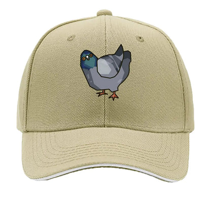 Low Poly Pigeon Quirky Character Baseball Cap