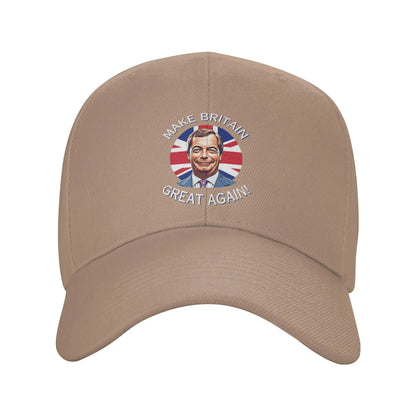 Support Nigel Farage Make Britain Great Again Casual Baseball Cap
