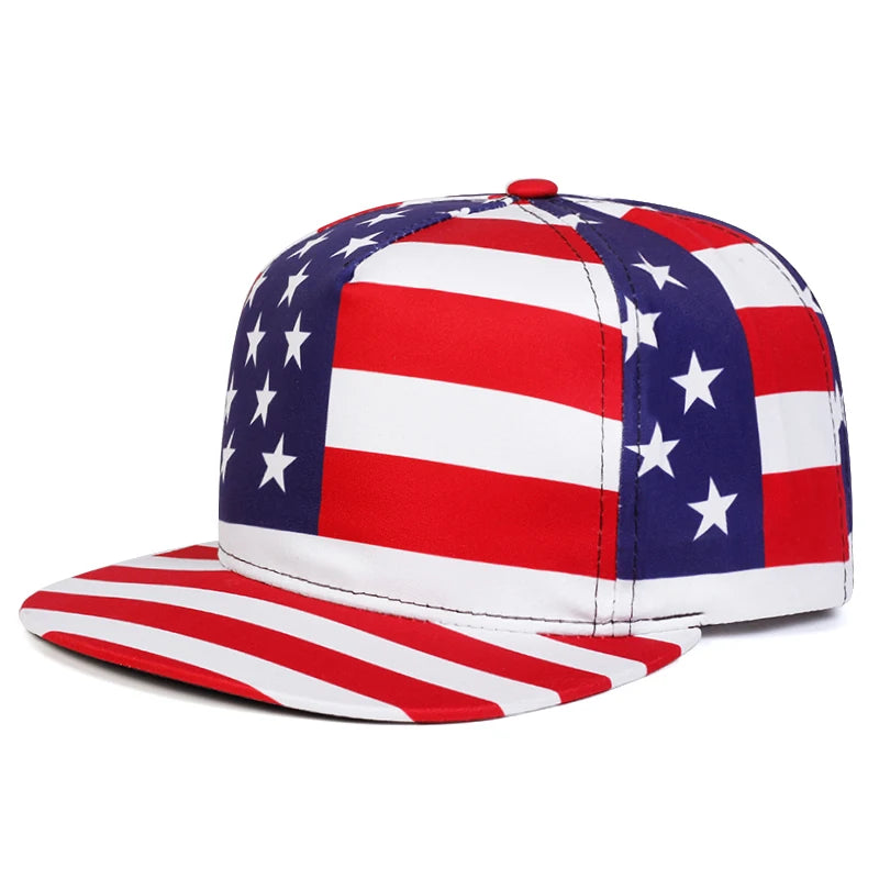 New Flat brimmed Hat National Flag