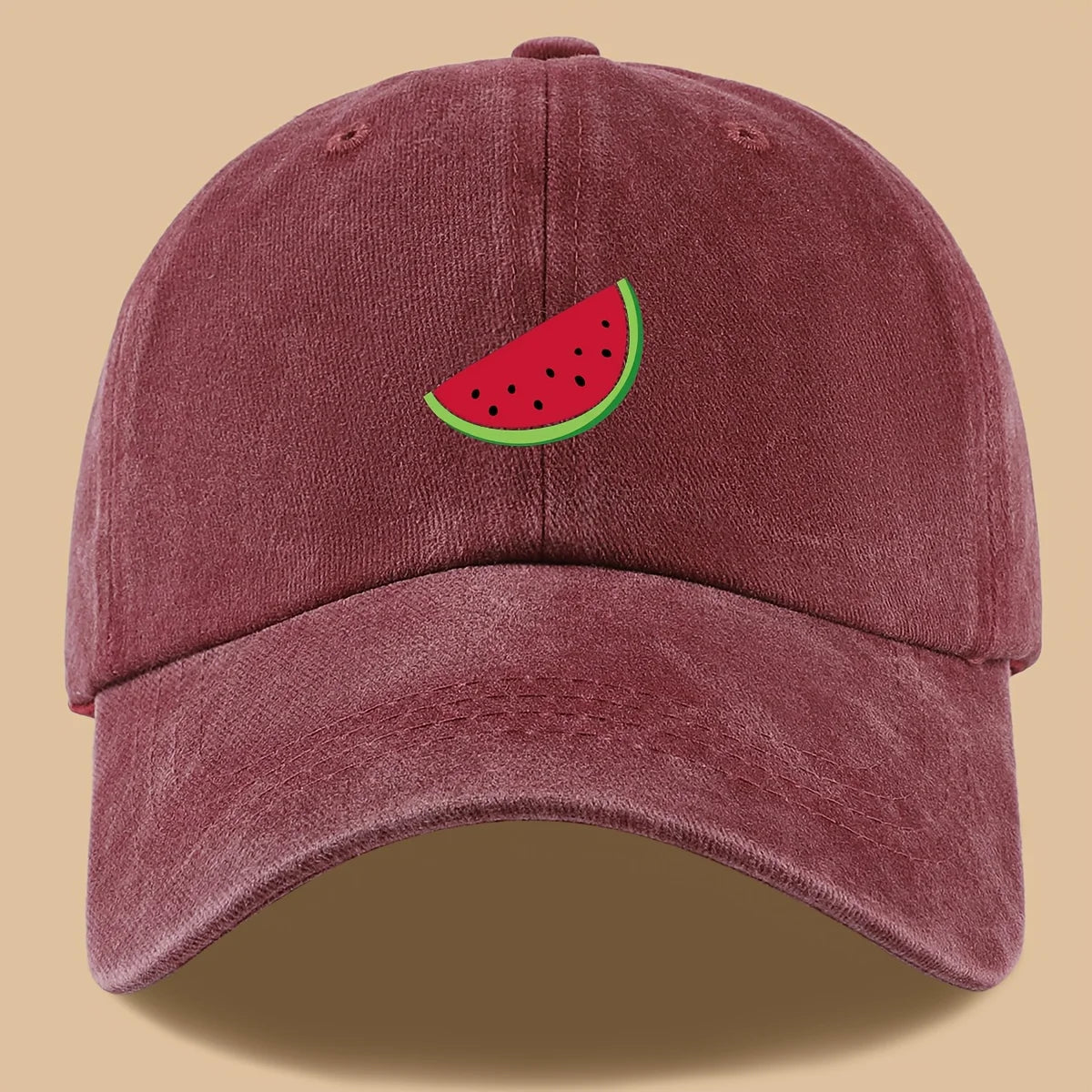 Watermelon Print Baseball Cap
